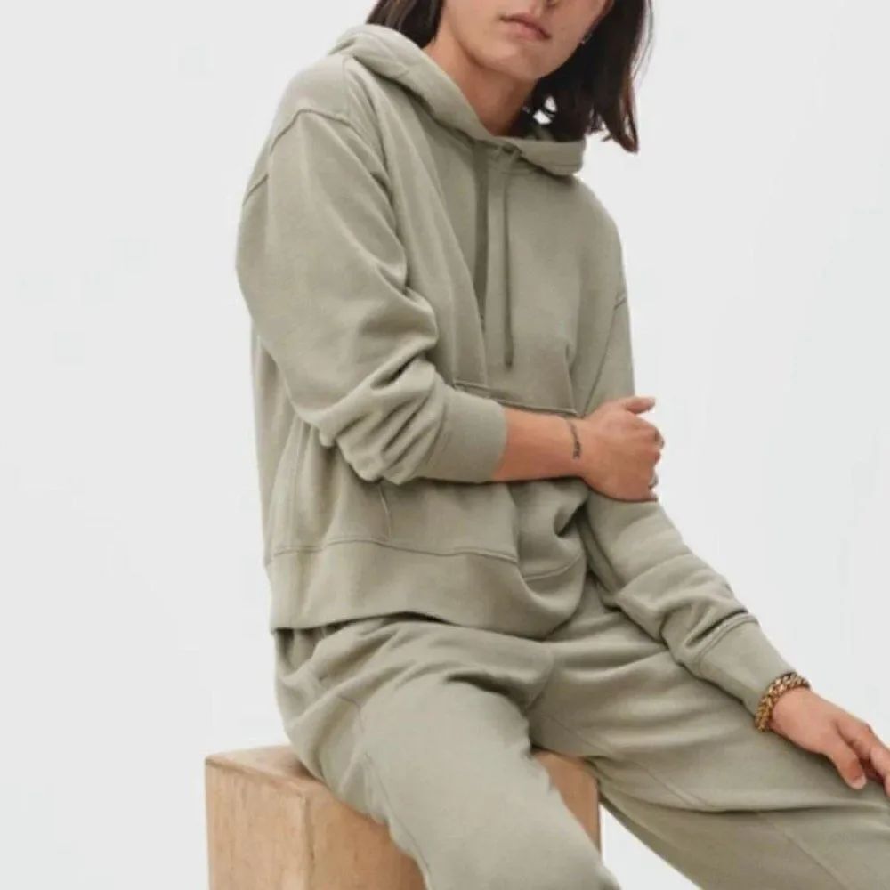 NWT Everlane Organic Cotton Pullover Track Hoodie Sweatshirt